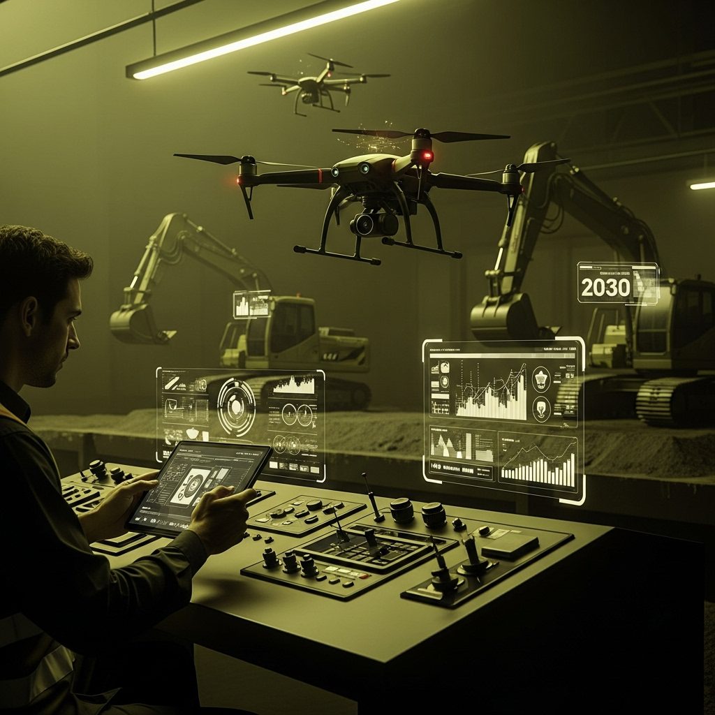 Smart construction technology using drones and digital monitoring systems in Saudi Arabia