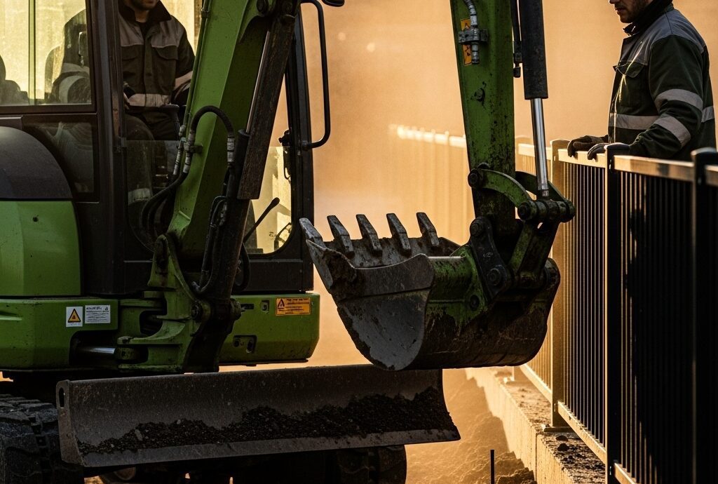 backfilling in Saudi Arabia, fence installation Saudi Arabia, excavation works, site preparation, soil compaction, construction fencing, civil works KSA