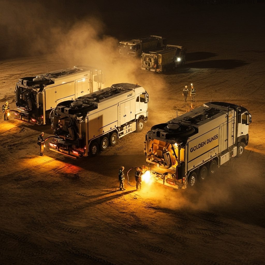 Non-destructive suction excavator services for infrastructure projects in Saudi Arabia