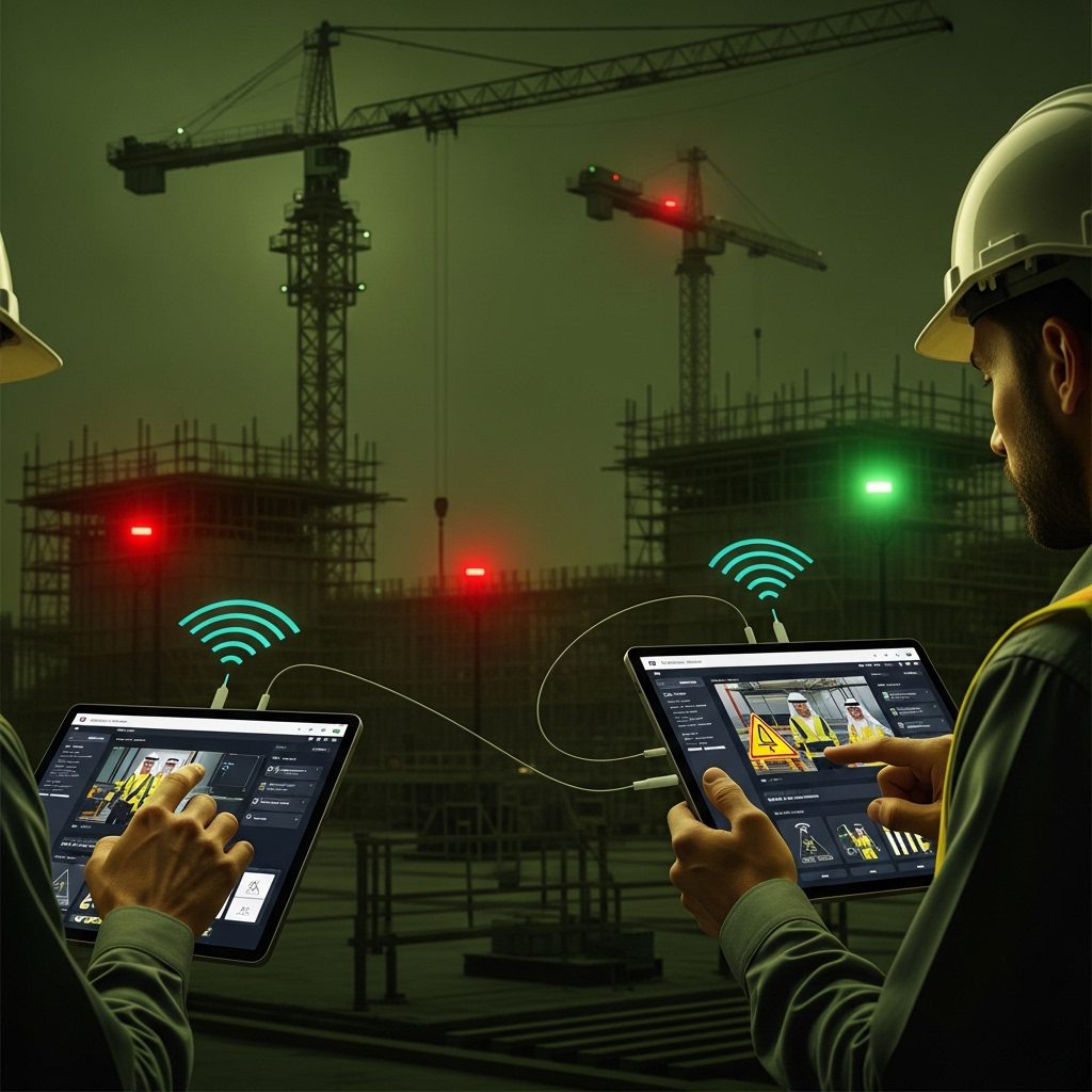 نظام الأمان الذكي لمواقع العمل (4S) – مراقبة وتحليل السلامة الميدانية