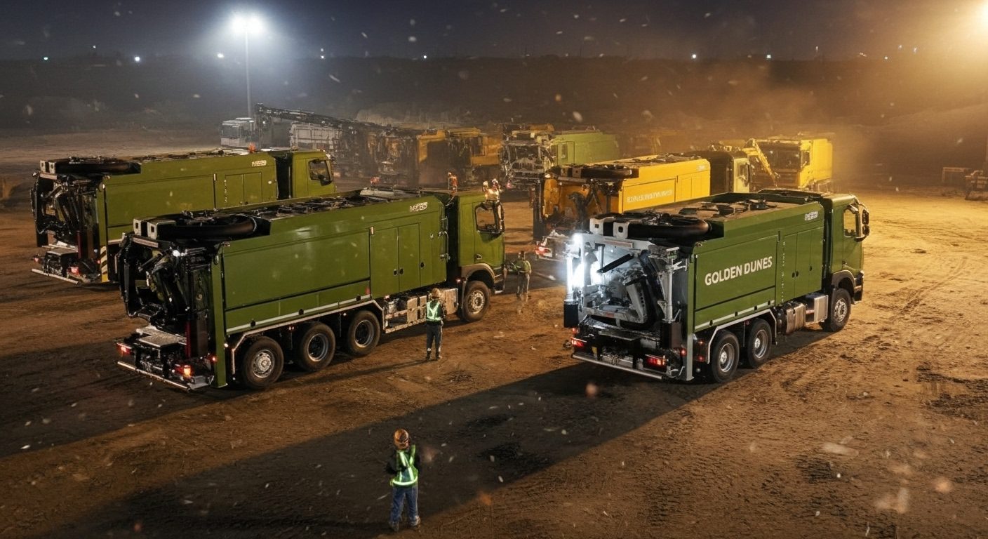 Large-Scale Suction Excavation Fleet Operating in Saudi Arabia Suction Excavation Services in Saudi Arabia