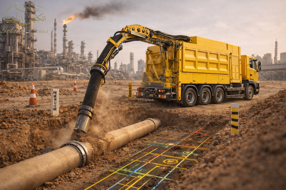 Suction excavation in Saudi oil and gas infrastructure