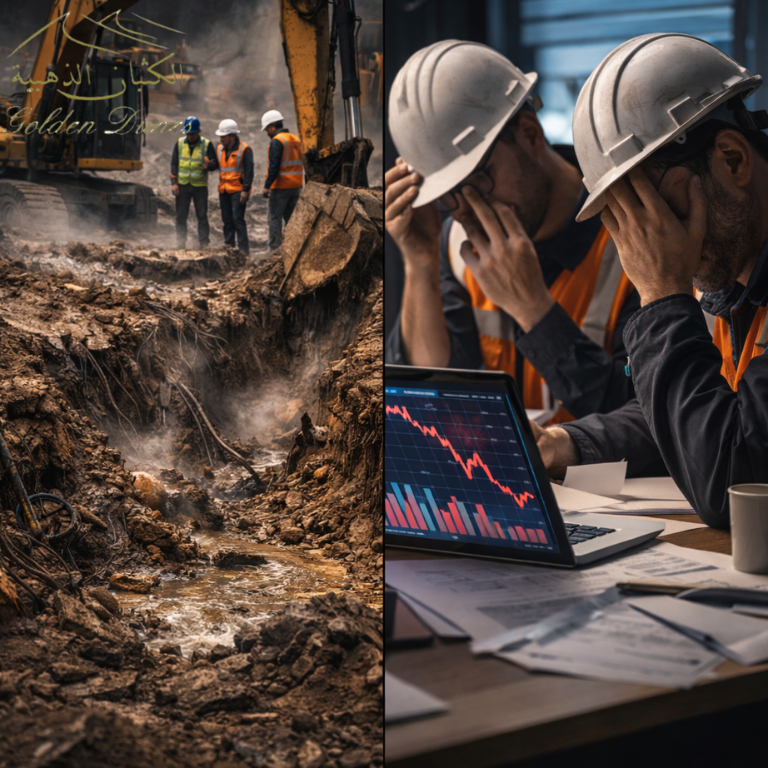 Safety hazards in excavation work affecting workers