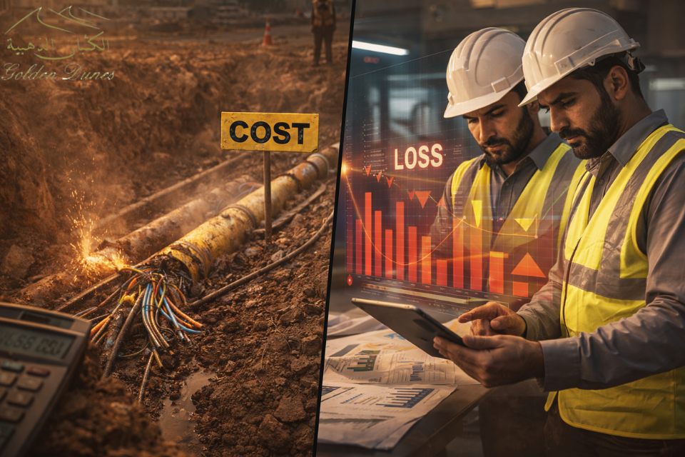 Financial impact of excavation risks in projects