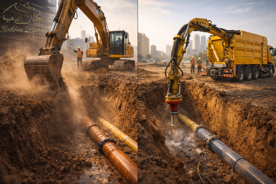Traditional excavation vs modern precision excavation