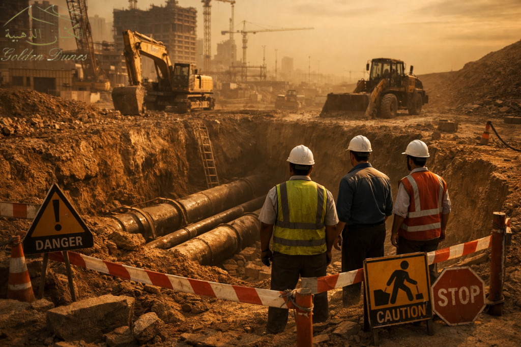 مخاطر الحفر تهدد مشاريع البناء في السعودية