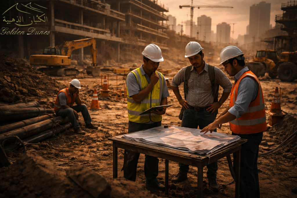 تأخير المشاريع بسبب مخاطر الحفر