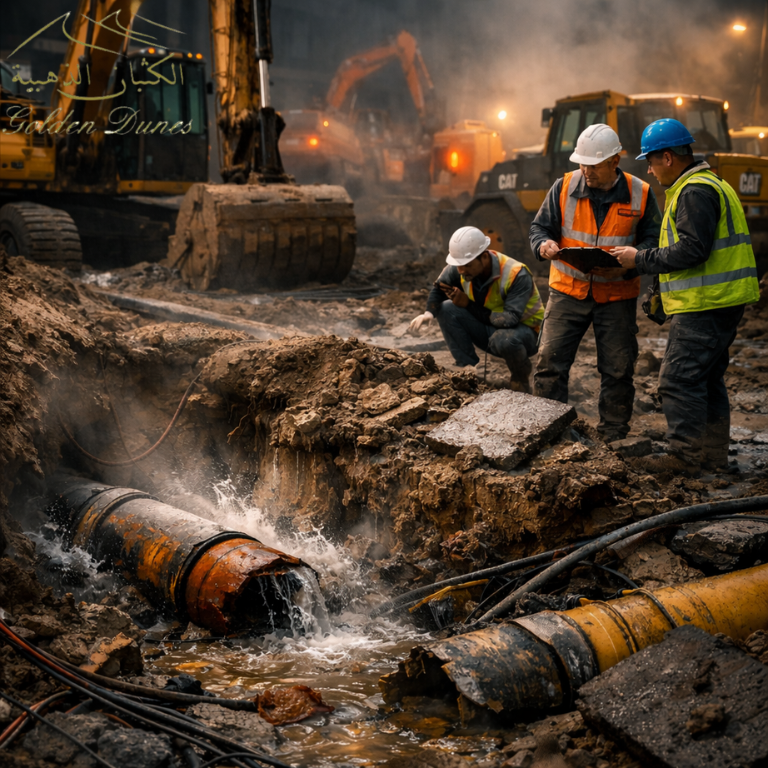 Excavation mistakes causing infrastructure damage and project disruption