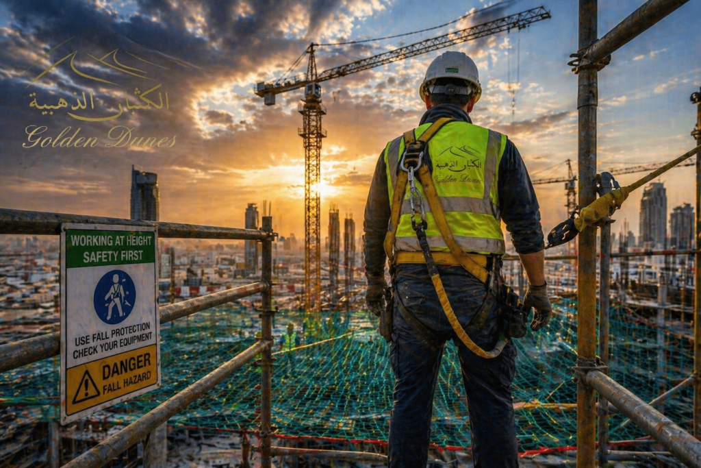 Working at height with fall protection systems