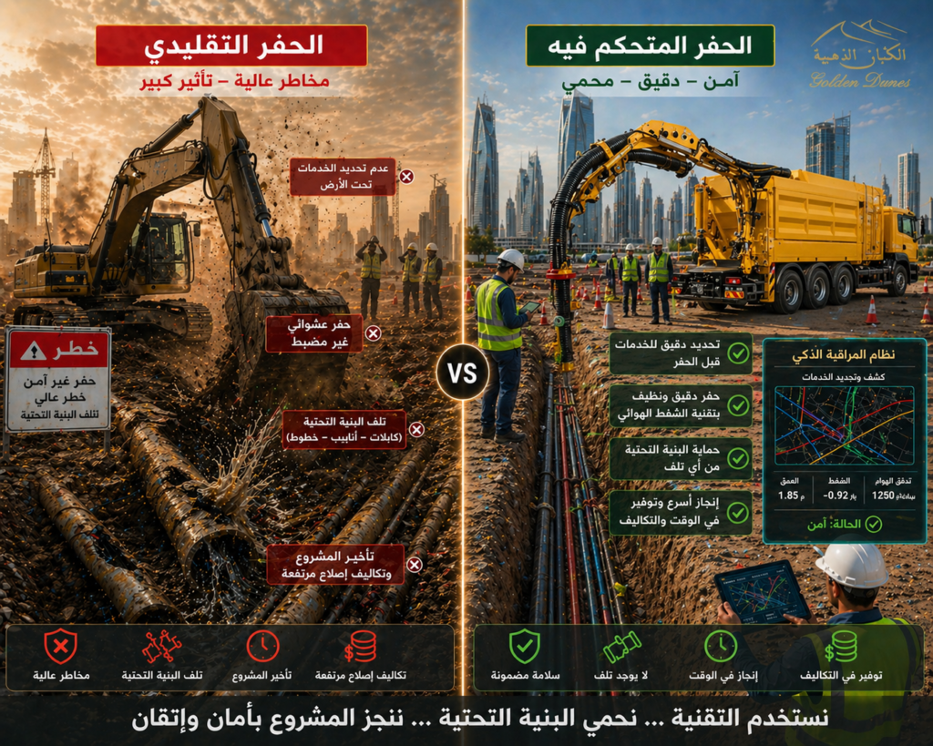 الحفر التقليدي يزيد من مخاطر البناء