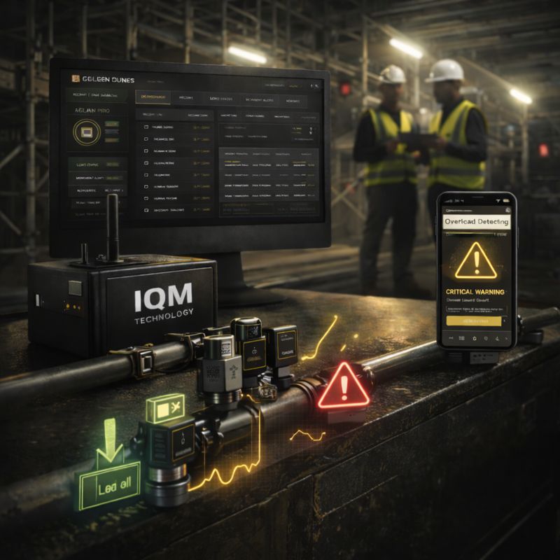 نظام IQM الذكي لمراقبة سلامة السقالات واكتشاف المخاطر في مواقع العمل الصناعية