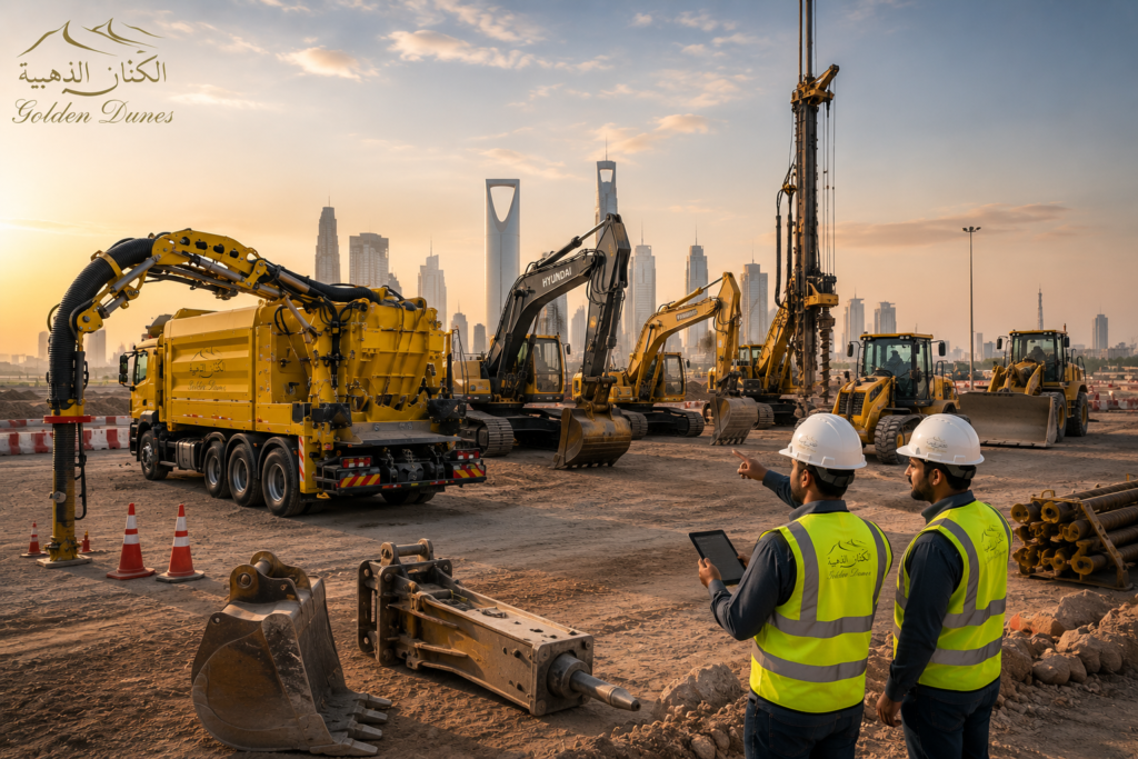 Excavation equipment used in modern infrastructure projects
