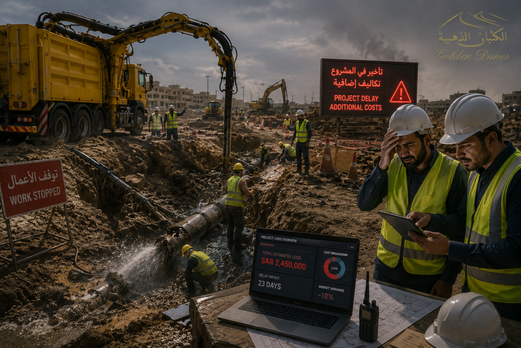 التكاليف الخفية الناتجة عن فشل التخطيط لأعمال الحفر