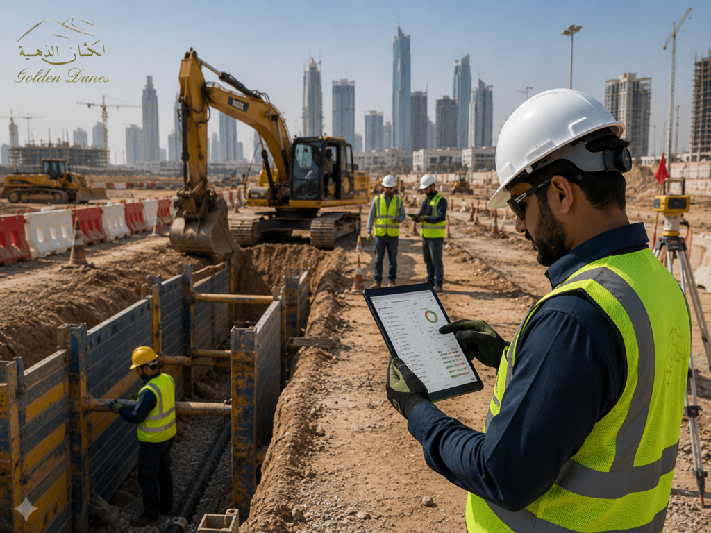 Excavation compliance inspection by a competent person