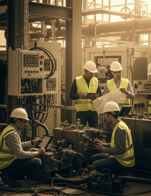 Industrial engineering team delivering integrated contracting solutions in Saudi Arabia